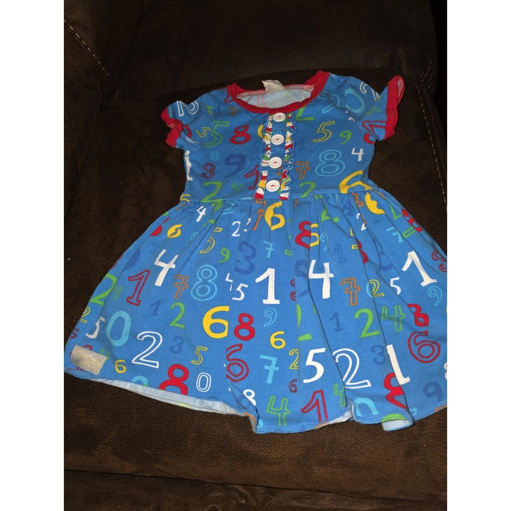 Eleanor rose back to school numbers dress‎ size 2t